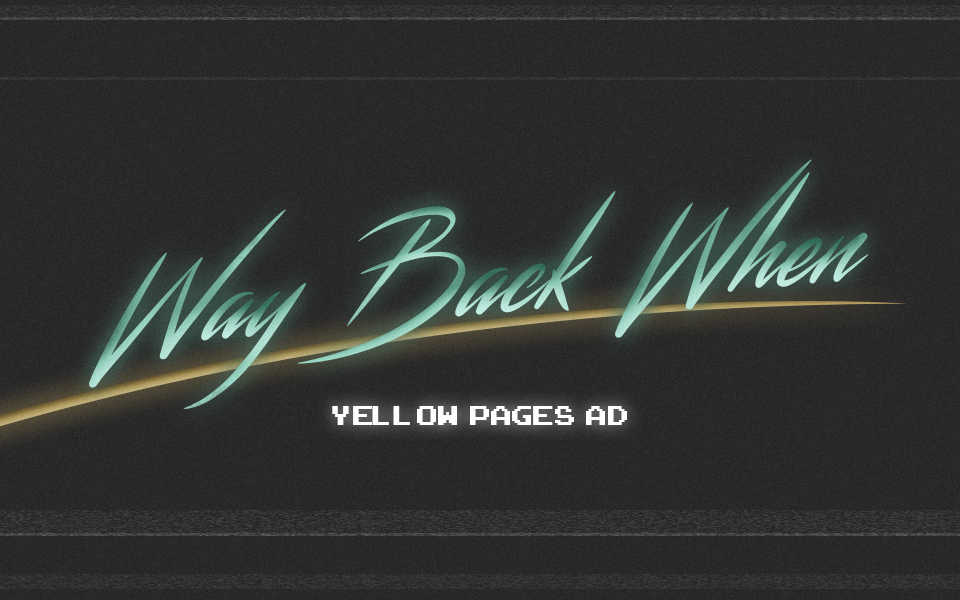K3 mstore - way back when - <strong>yellow pages</strong>