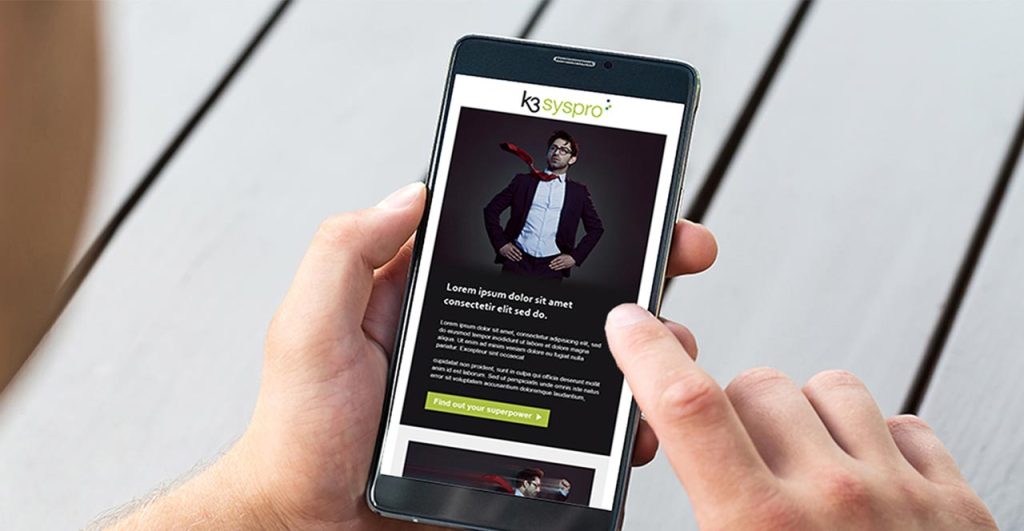 K3 Syspro≪Br≫Superpowers 16 B2b integrated marketing campaign