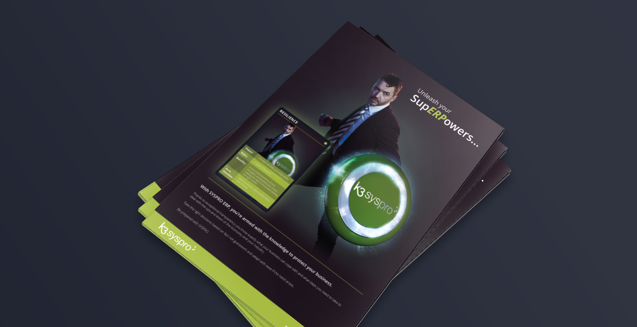 K3 Syspro≪Br≫Superpowers 18 B2b integrated marketing campaign