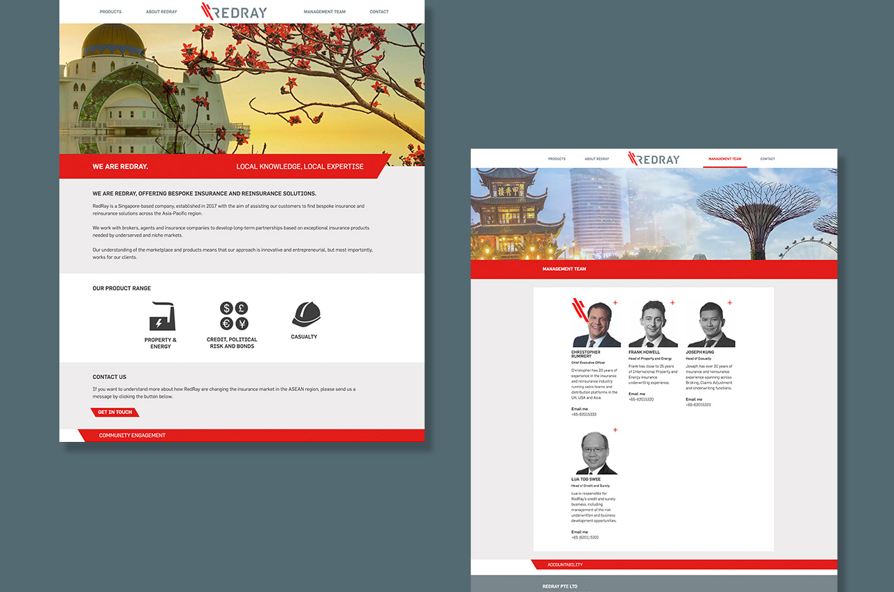 Redray ≪Br≫Website 4 B2b web design - redray <br>website