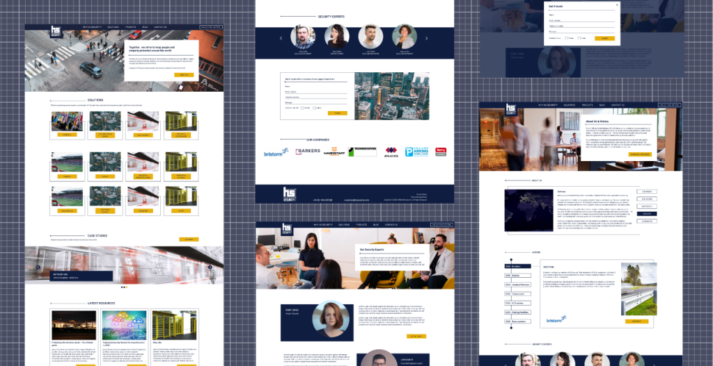 Hs Security ≪Br≫Brand And Website Development 12 B2b manufacturer website development