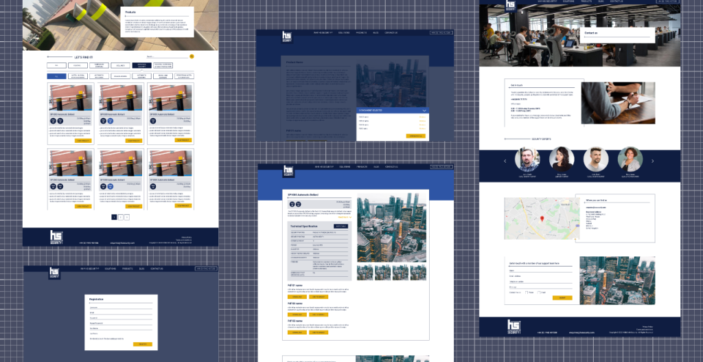 Hs Security ≪Br≫Brand And Website Development 14 B2b manufacturer website development