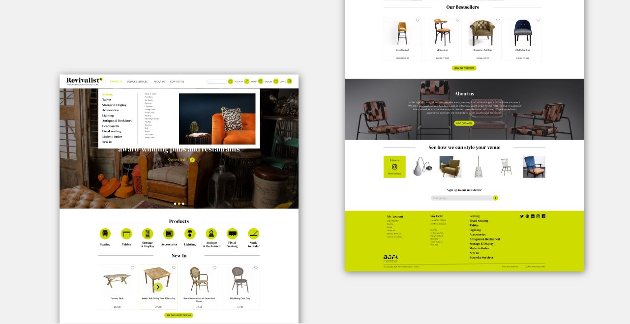 Revivalist ≪Br≫Website Development 2 Revivalist ecommerce website