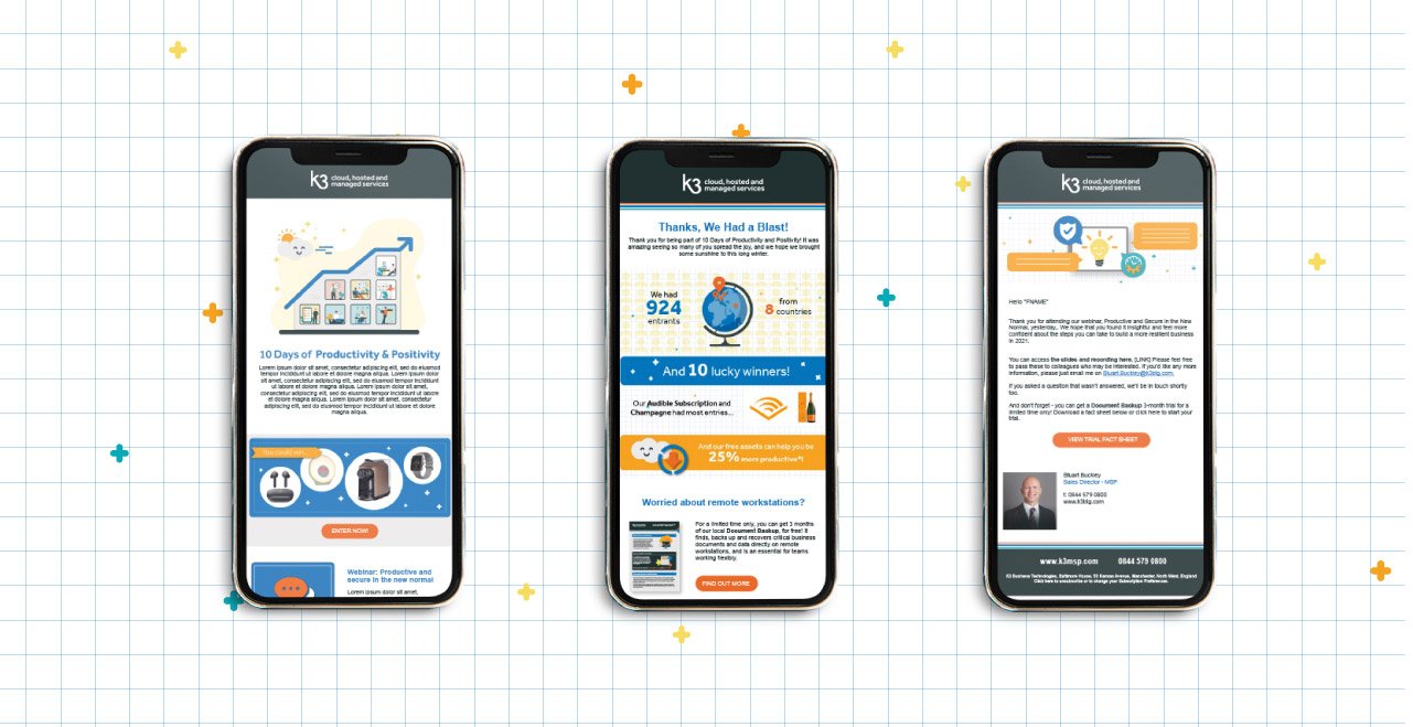 Emails in the integrated campaign were mobile-responsive.