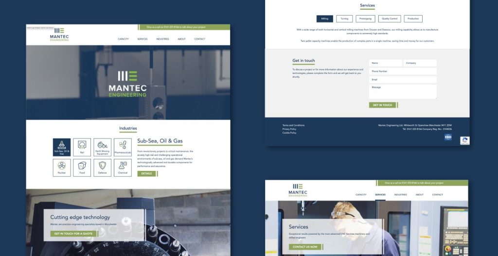 Mantec Engineering ≪Br≫Rebranding &Amp; Website 14 Mantec engineering - manufacturing website