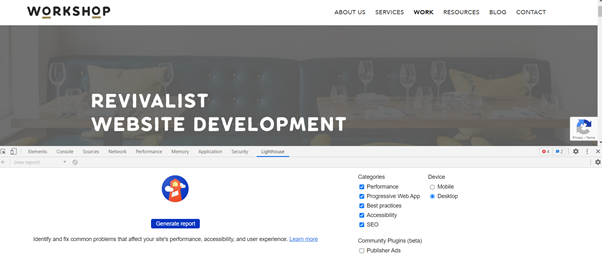 Generate a report from the lighthouse tab to check your core web vitals.