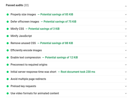 How Does Website Speed Affect Seo? 8 Tips To ≪Strong≫Improve Website Performance≪/Strong≫ 4 Use pagespeed insights' "passed audits" report to see where you are doing well and use this insight to improve your other pages.