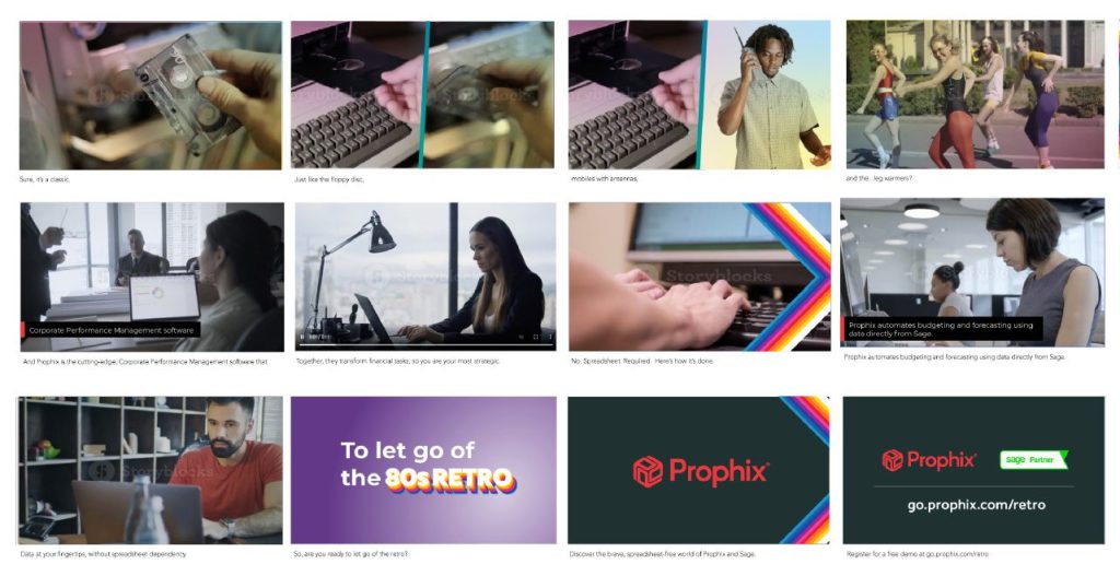 Prophix ≪Br≫Let Go Of The Retro Campaign 8 Prophix- storyboard