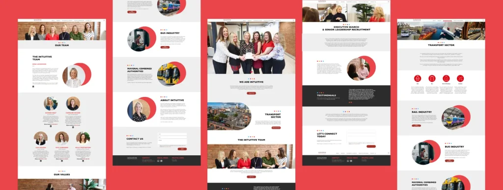 Intuitive recruitment website and content
